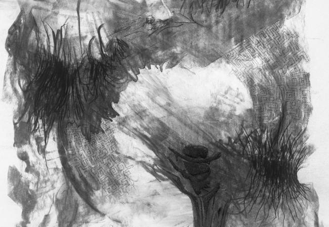 Fusain et encre sur papier - 65x50cm